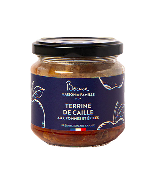 Terrine de caille aux pommes et épices douces