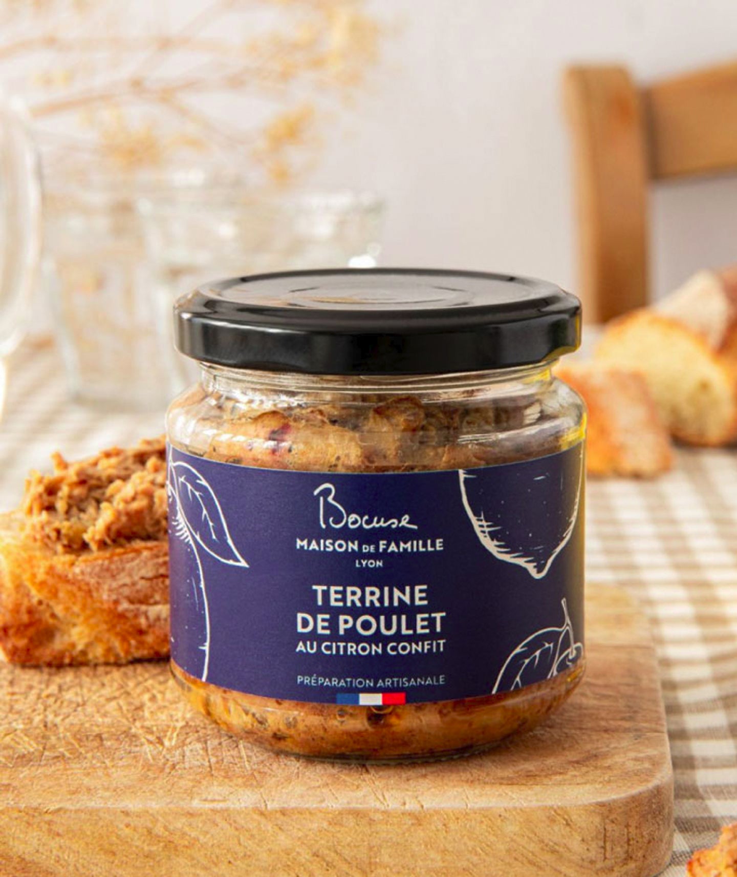 Terrine de poulet au citron confit