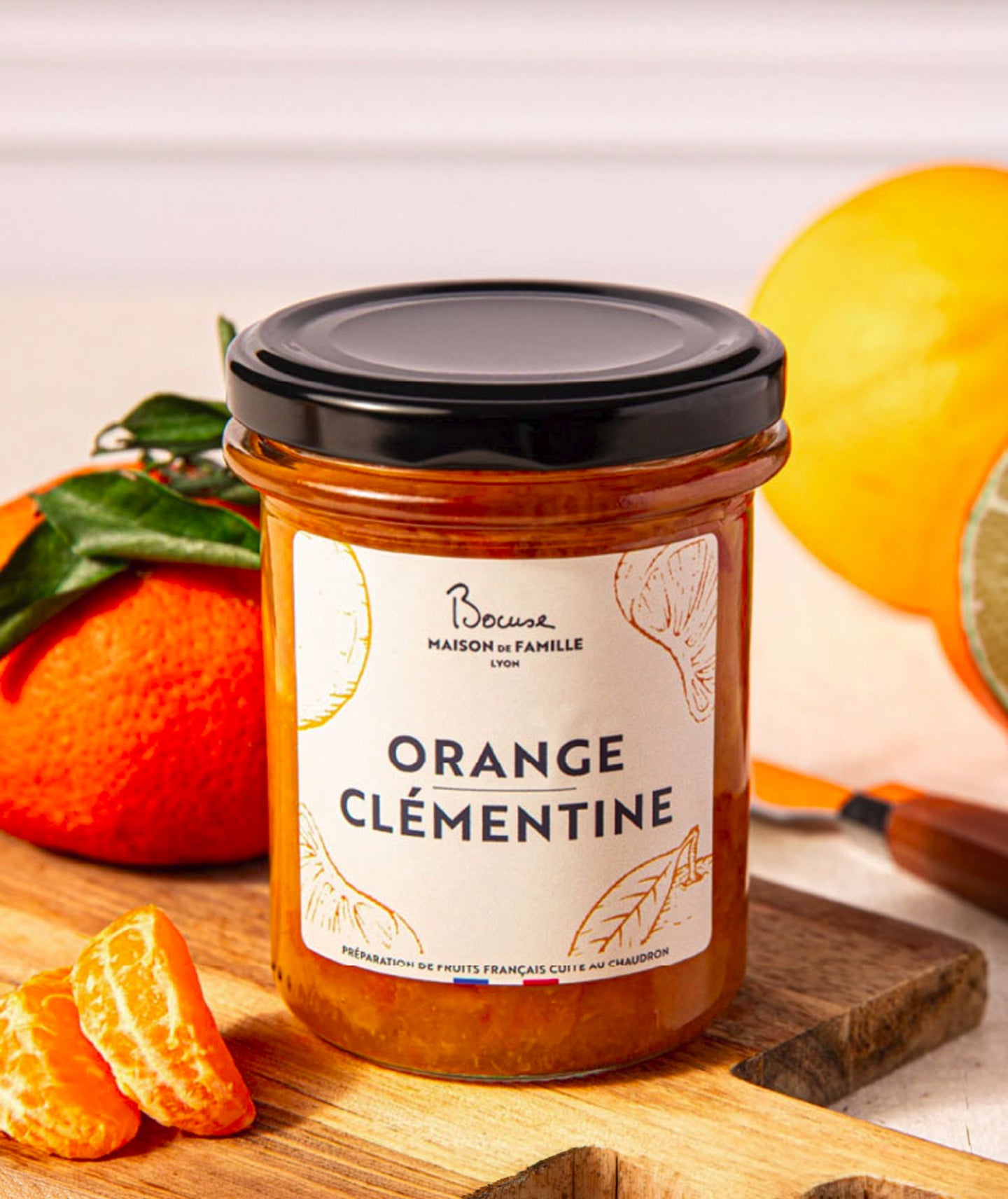 Préparation à base orange et clémentine