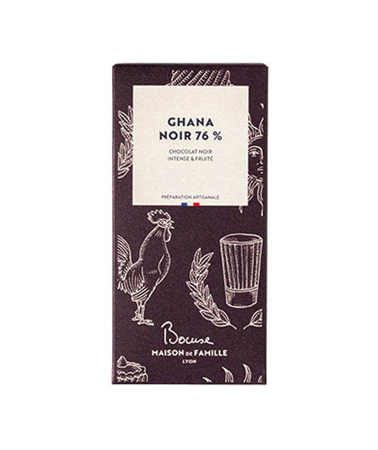 Tablette chocolat noir Ghana 76%