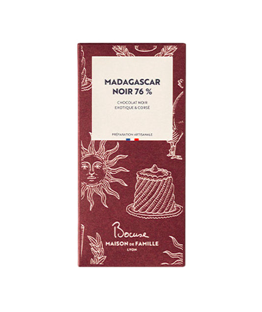 Tablette chocolat noir Madagascar 76%