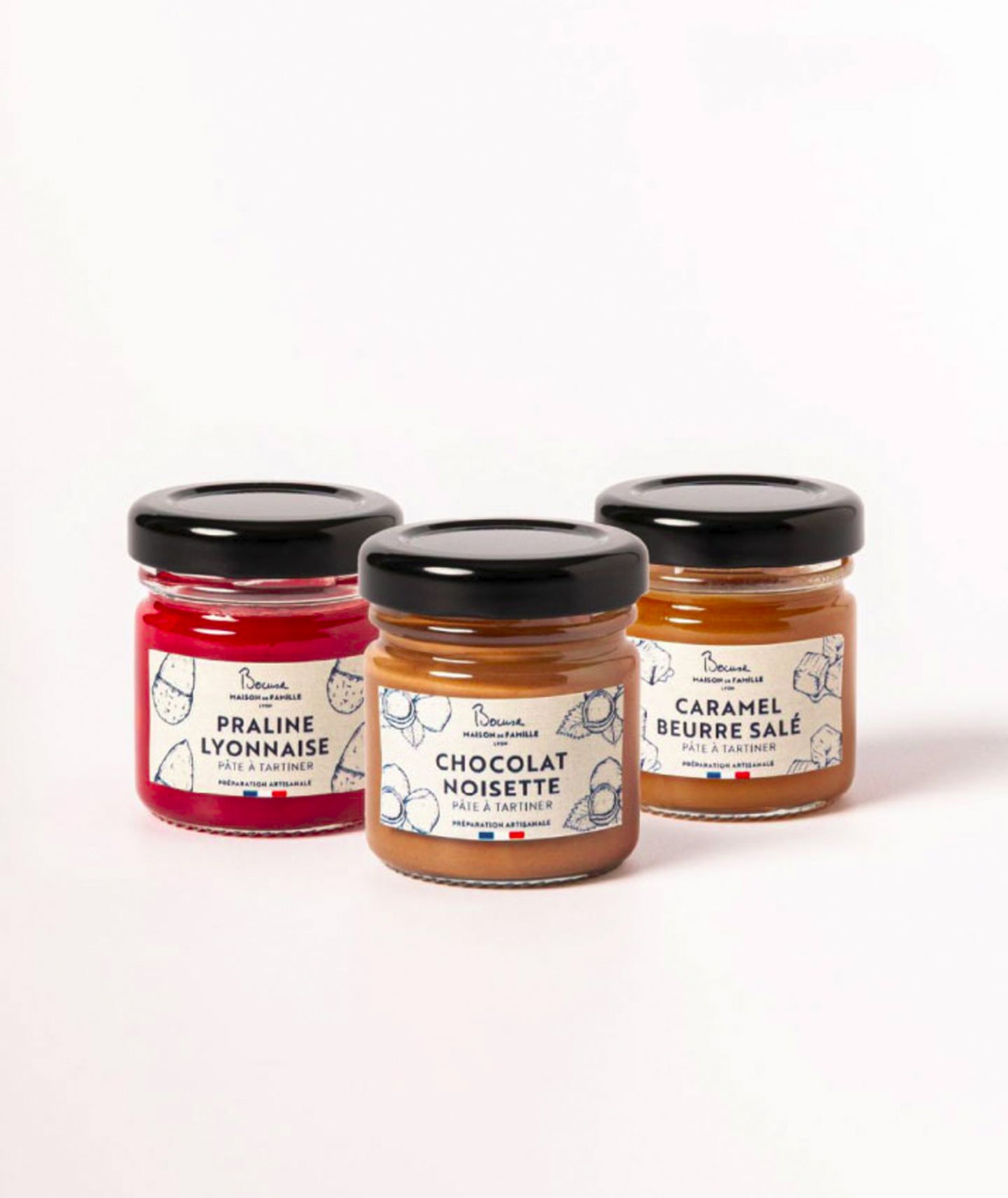 Trio de mini pâtes à tartiner