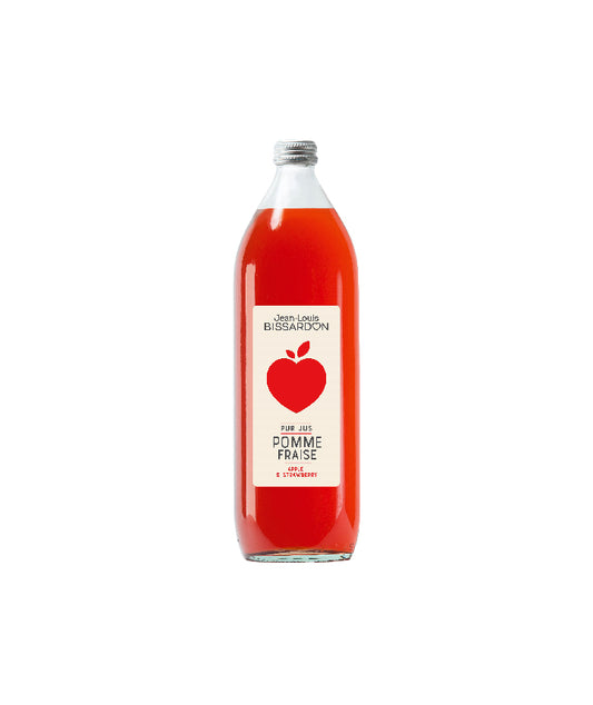 Jus pomme fraise
