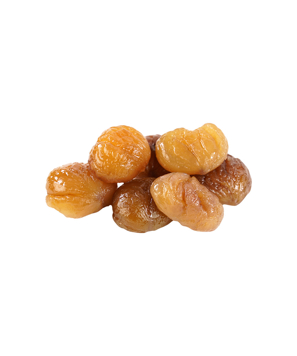 Coffret de marrons glacés enveloppés