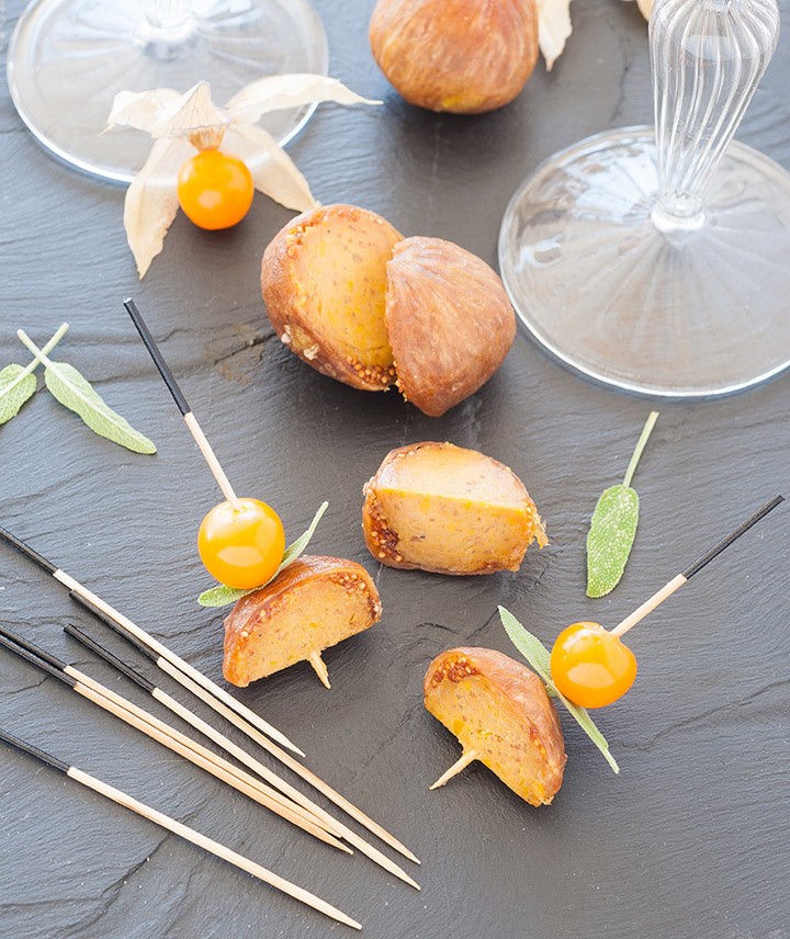 Mini figues farcies au foie gras