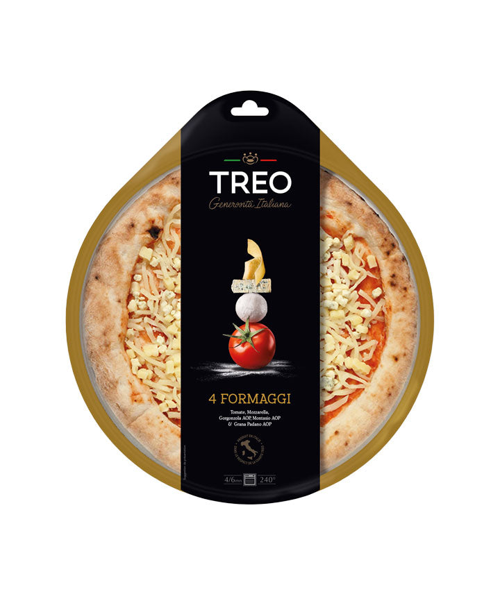 Pizza La 4 fromages vue face aux Galeries Lafayette Le Gourmet