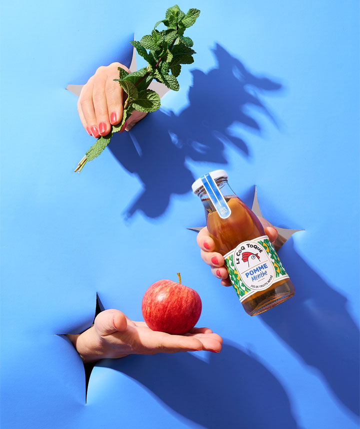 Jus de pomme menthe verte bio