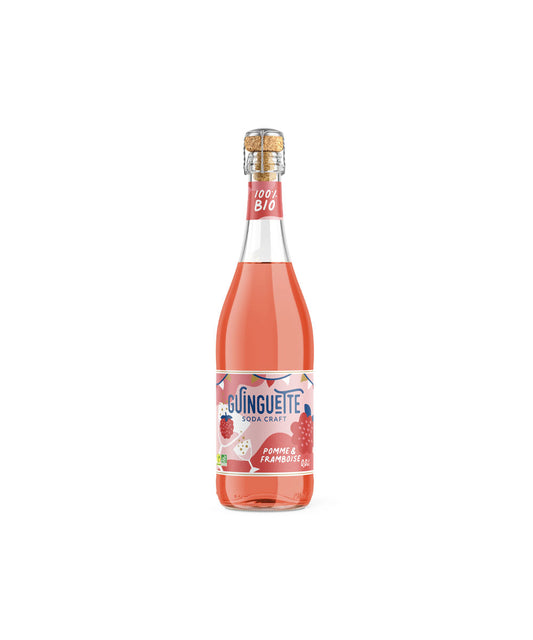Pétillant de pomme et framboise bio