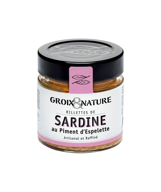 Rillettes de sardine au piment d'Espelette - 100g