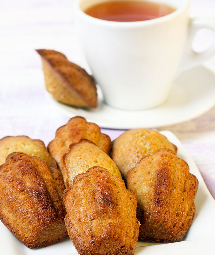 Mini madeleines au caramel beurre salé