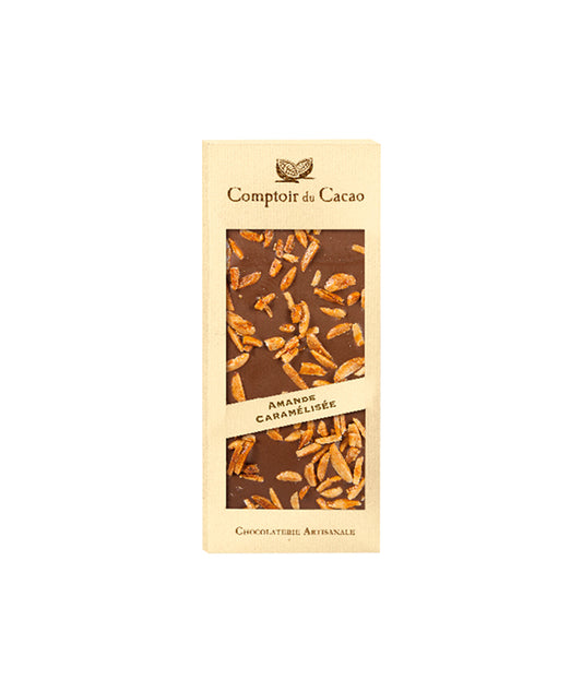Tablette lait amande caramélisée