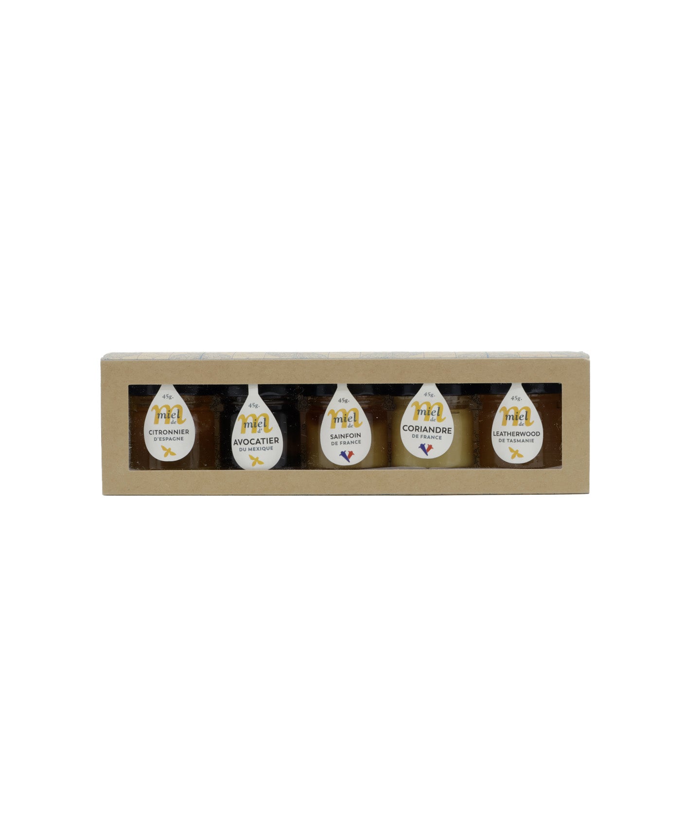 Coffret 5 miels du monde