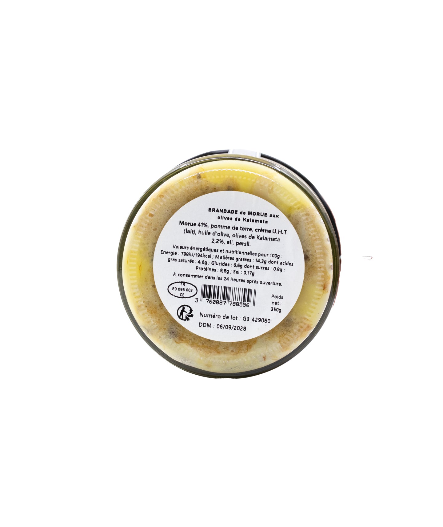 Brandade de morue aux éclats d'olives de Kalamata