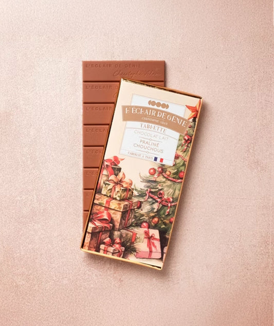 Tablette chocolat lait et praliné chouchou
