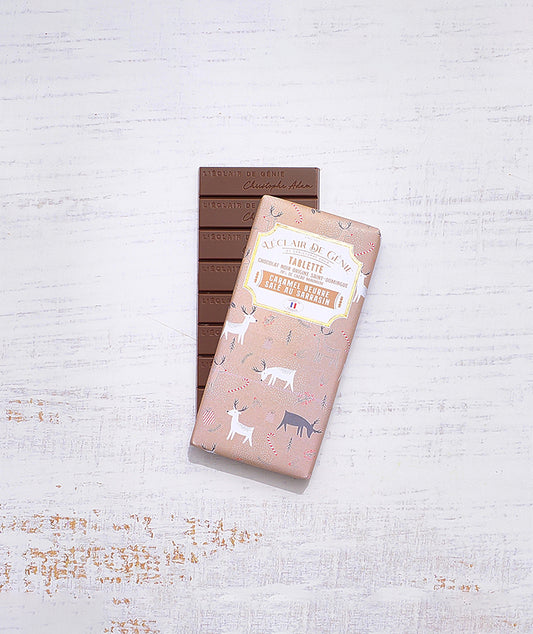 Tablette Noël chocolat noir Caramel Sarrasin
