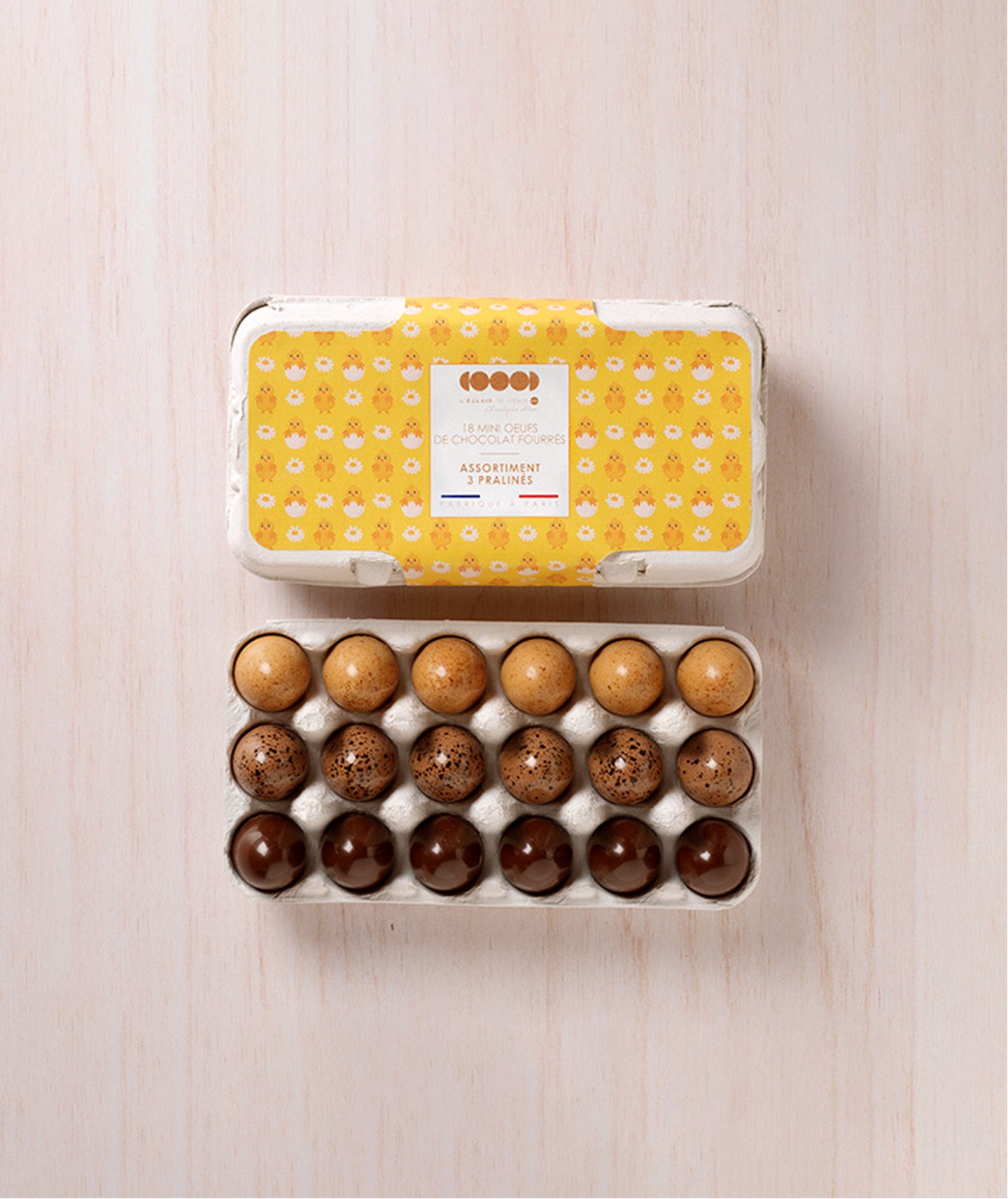 18 mini assortiements d'oeufs