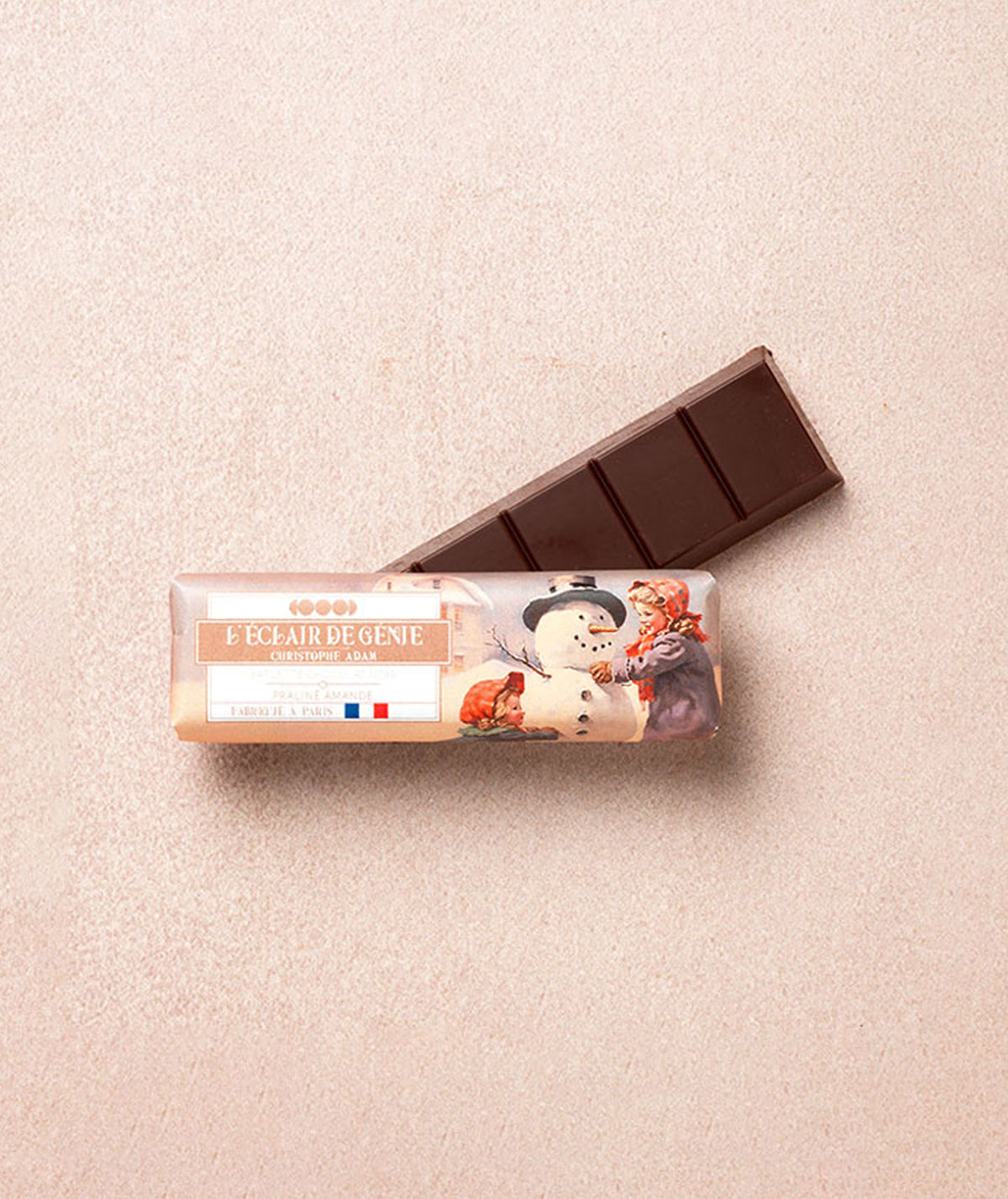 Barlette chocolat noir et praliné amande