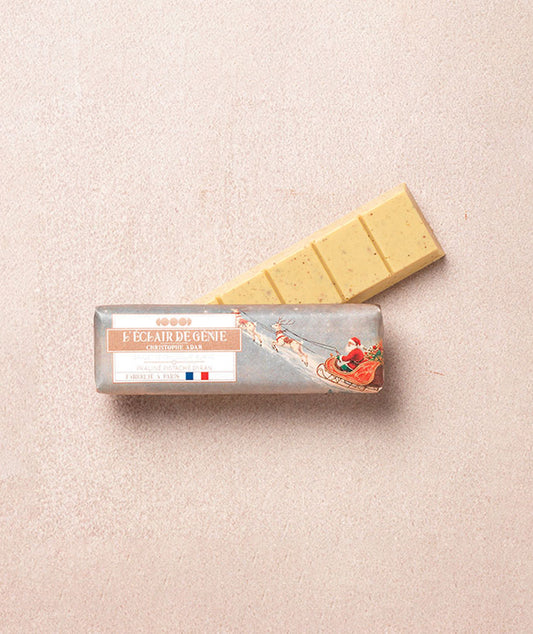 Barlette chocolat blanc et praliné pistache d'Iran