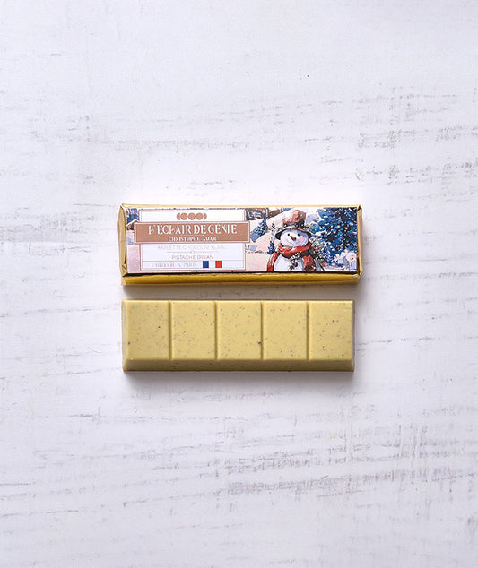 Barlette de chocolat blanc Praliné Pistache d'Iran