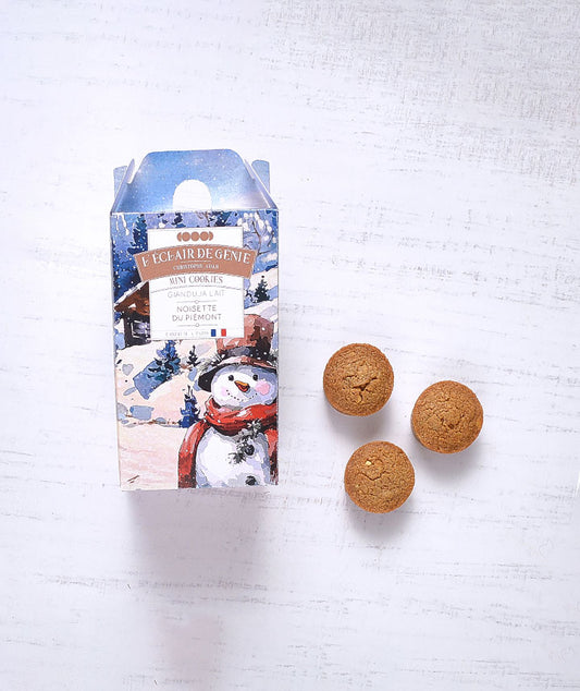 Boîte de 8 mini cookies Gianduja lait Noisette du Piémont