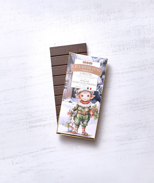 Tablette de chocolat noir Praliné Noisette du Piémont
