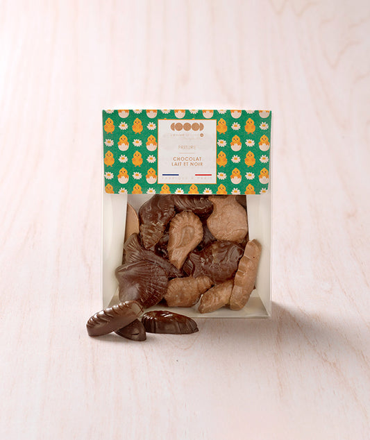 Fritures au chocolat lait et noir