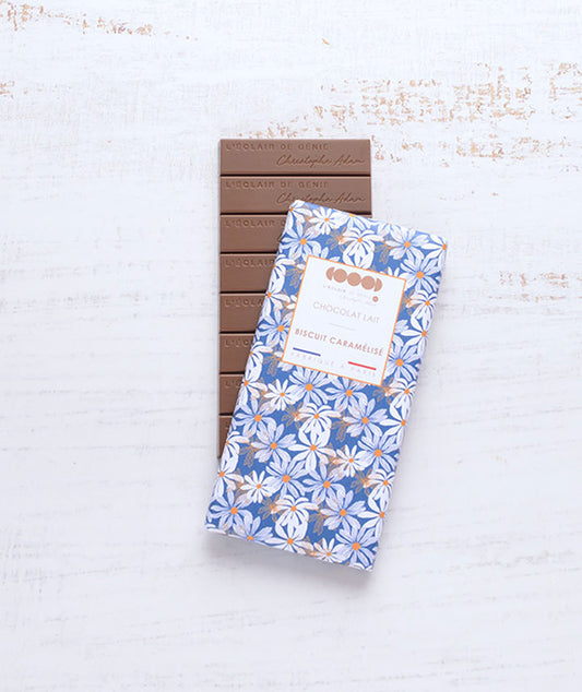 Tablette chocolat biscuit caramélisé