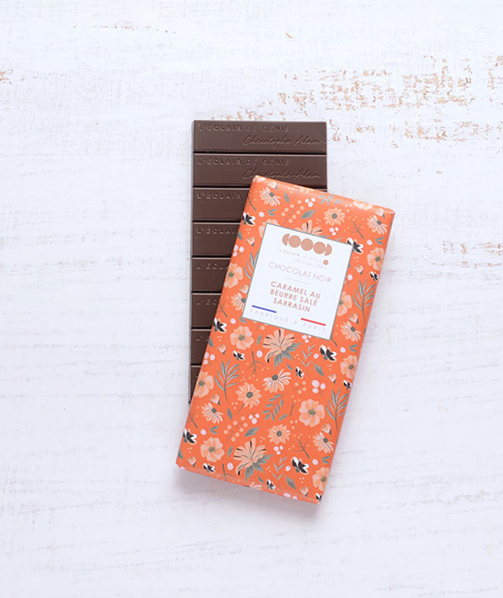 Tablette chocolat noir caramel sarrasin