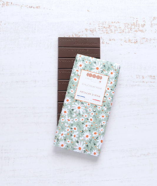 Tablette chocolat noir pistache d'iran