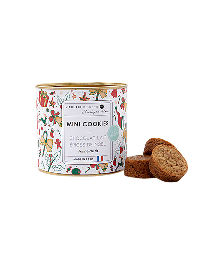 Mini Cookies Chocolat Lait Epices de Noël