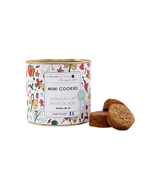 Mini Cookies Chocolat Lait Epices de Noël