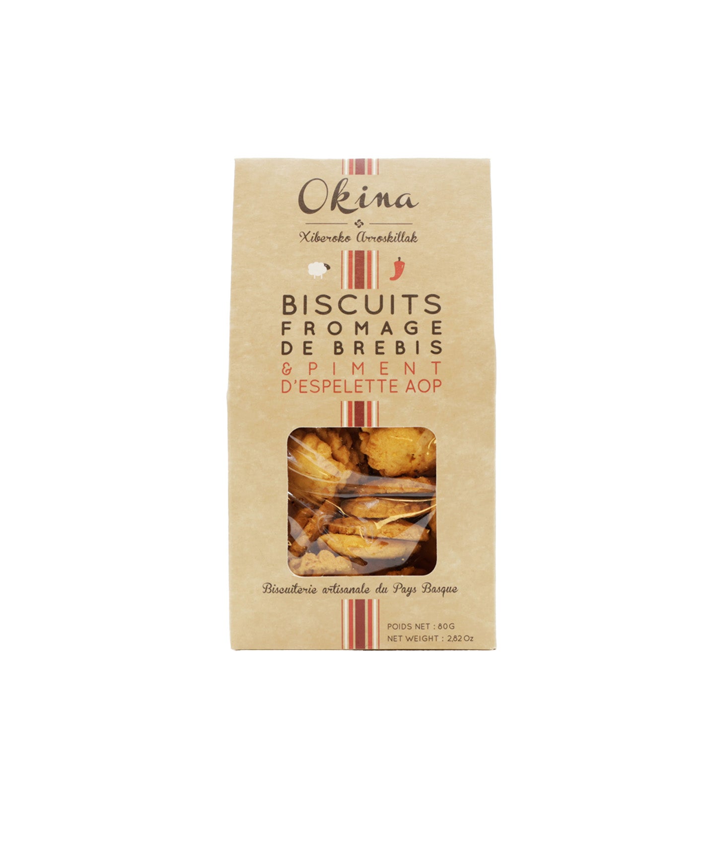Biscuit au fromage de brebis et piment d'Espelette AOP