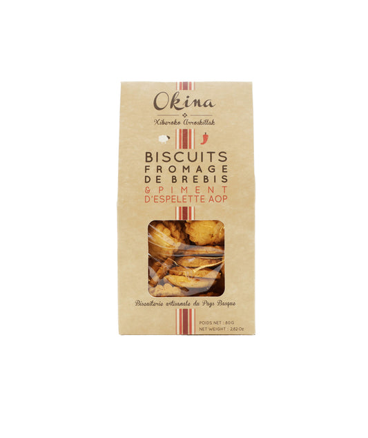 Biscuit au fromage de brebis et piment d'Espelette AOP