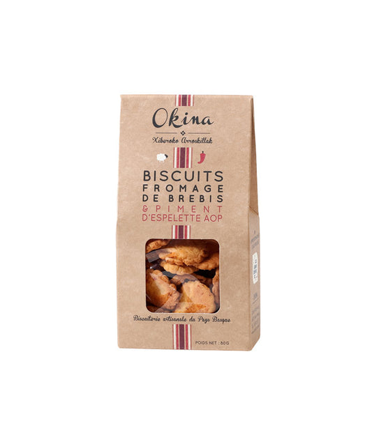 Biscuit au fromage de brebis et piment d'Espelette AOP