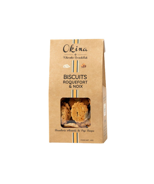 Biscuit au roquefort et noix vue face aux Galeries Lafayette Le Gourmet