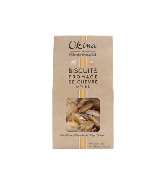 Biscuit au fromage de chèvre et miel
