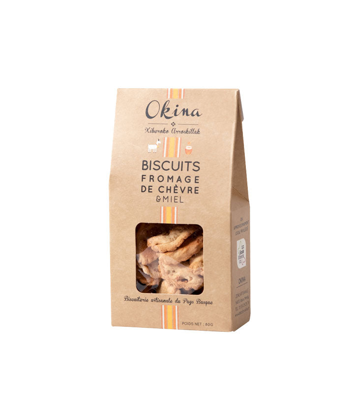 Biscuit au fromage de chèvre et miel vue face aux Galeries Lafayette Le Gourmet
