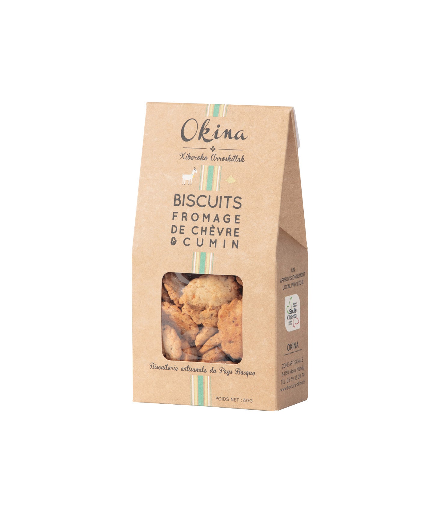Biscuit au fromage de chèvre et cumin