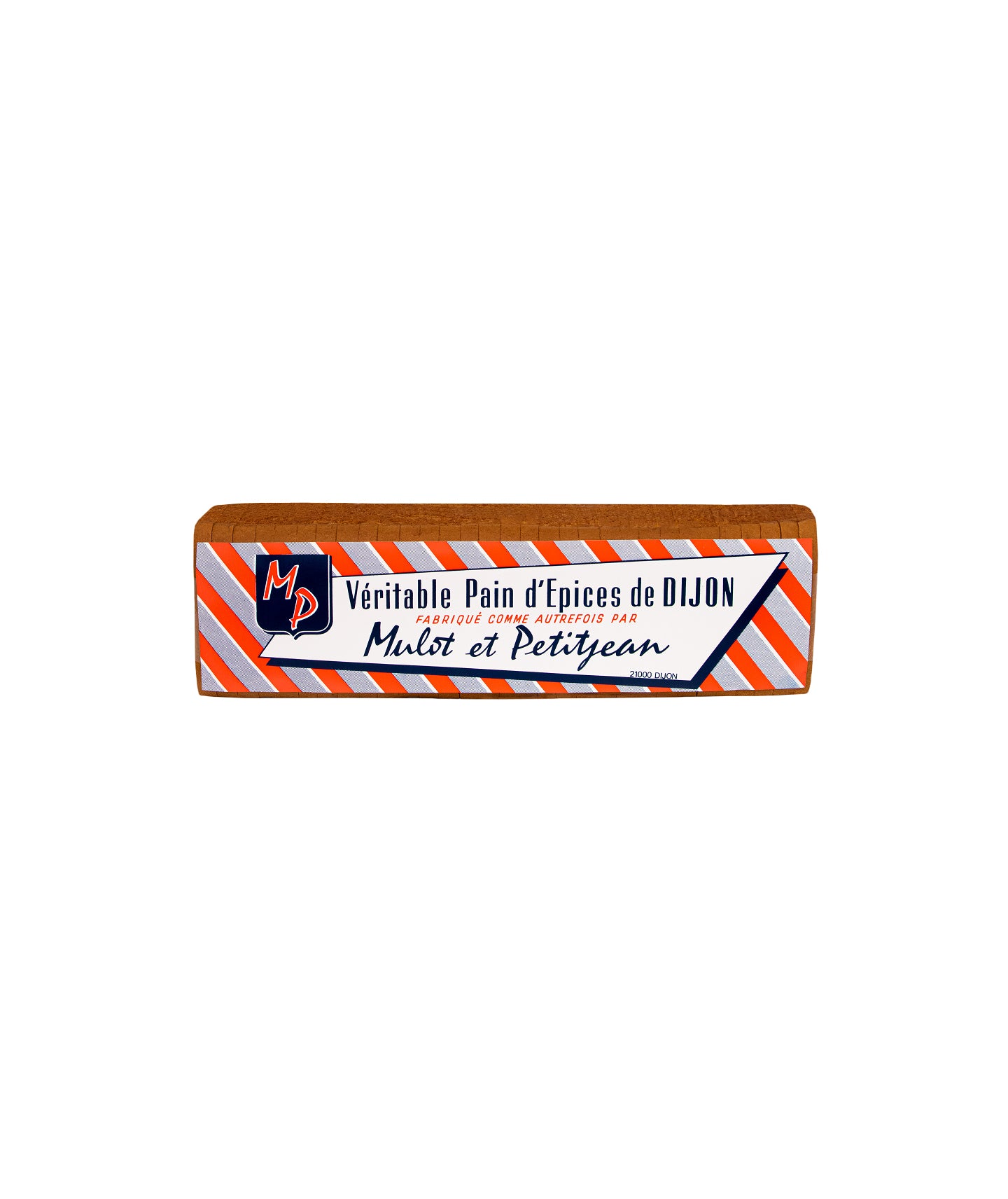 Pain d'épice bande coupé