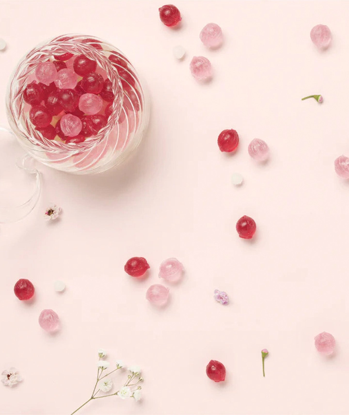 Bonbons boule fleurs