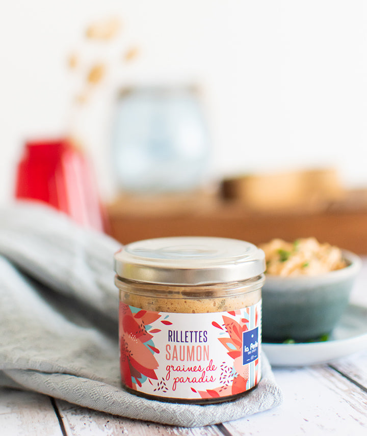 Rillettes de saumon aux graines de paradis