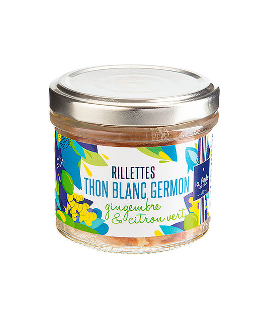 Rillettes de thon au citron vert et au gingembre