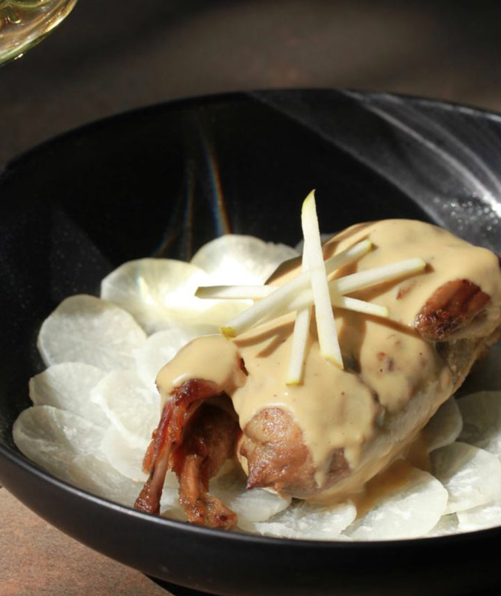 2 Cailles sauce au foie gras