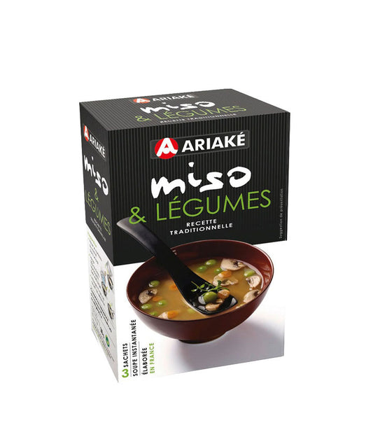 Soupe miso légumes - 3 sachets