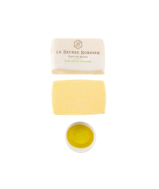 Beurre Bordier huile d'olive citronnée