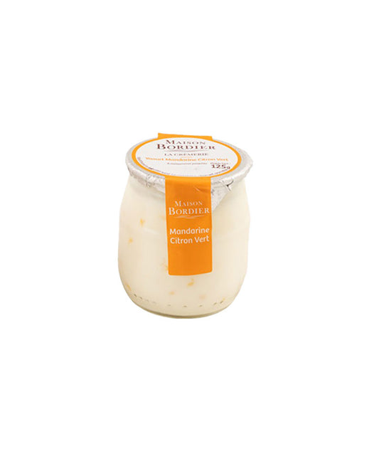 Yaourt Bordier mandarine et citron vert