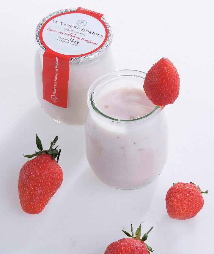 Yaourt Bordier fraise de Plougastel