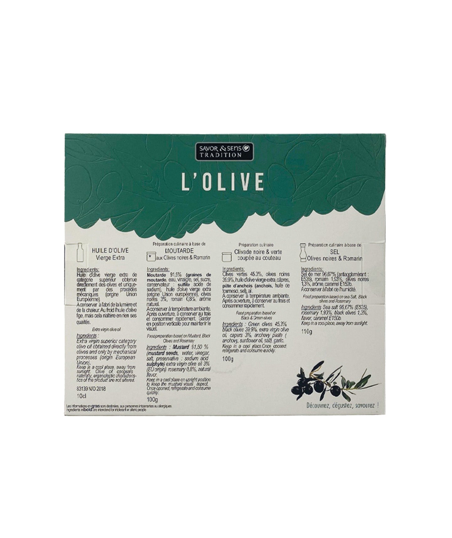 Coffret "Autour de l'olive"