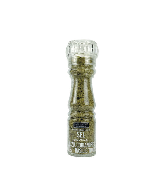Sel de mer saveur yuzu, basilic thaï et coriandre