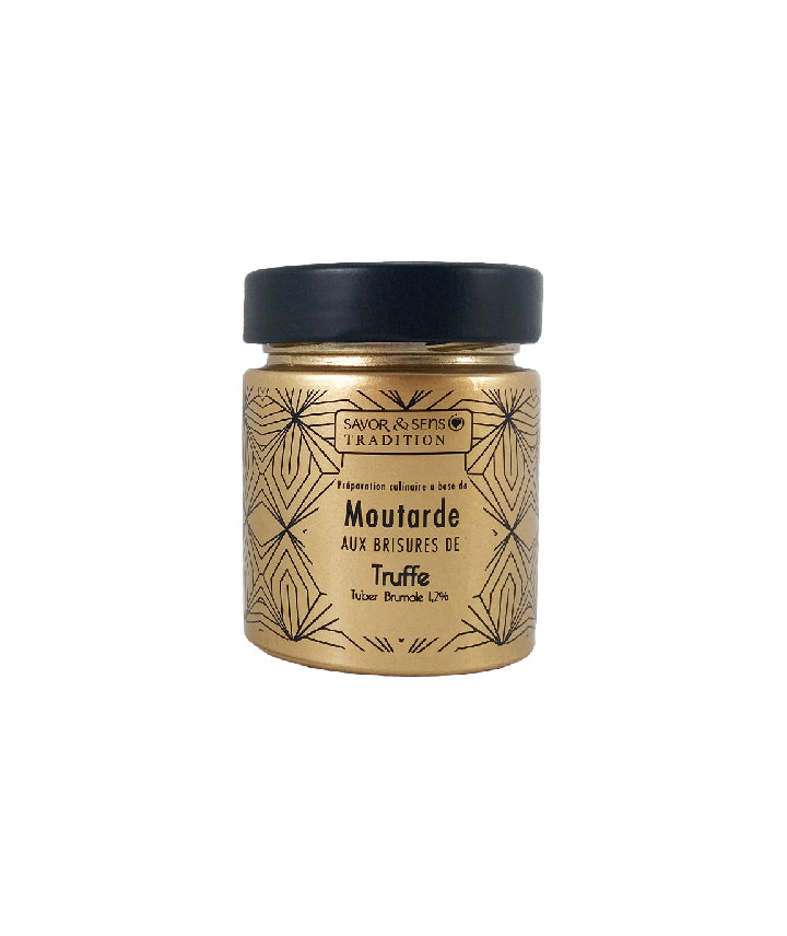 Moutarde aux brisures de truffe noire brumale dorée